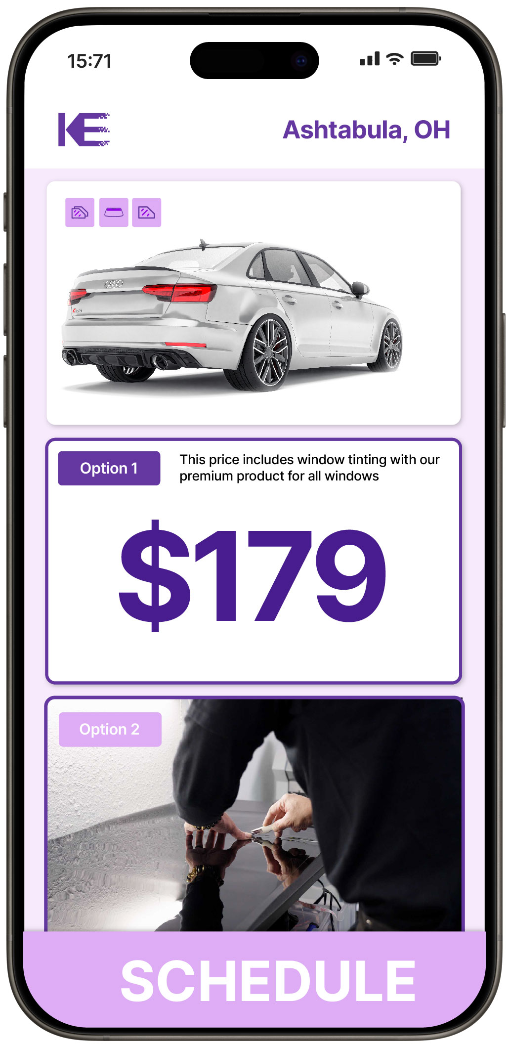 View Affordable Car Window Tinting Prices in Ashtabula, Ohio