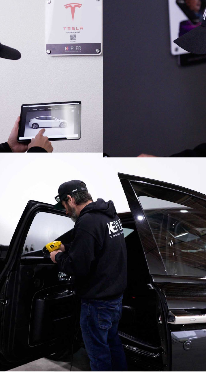 Kepler Installer Tinting a Rolls Royce in Avon, Ohio