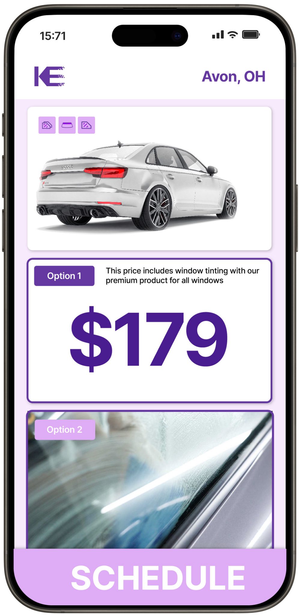 View Reasonable Car Window Tinting Prices in Avon, Ohio