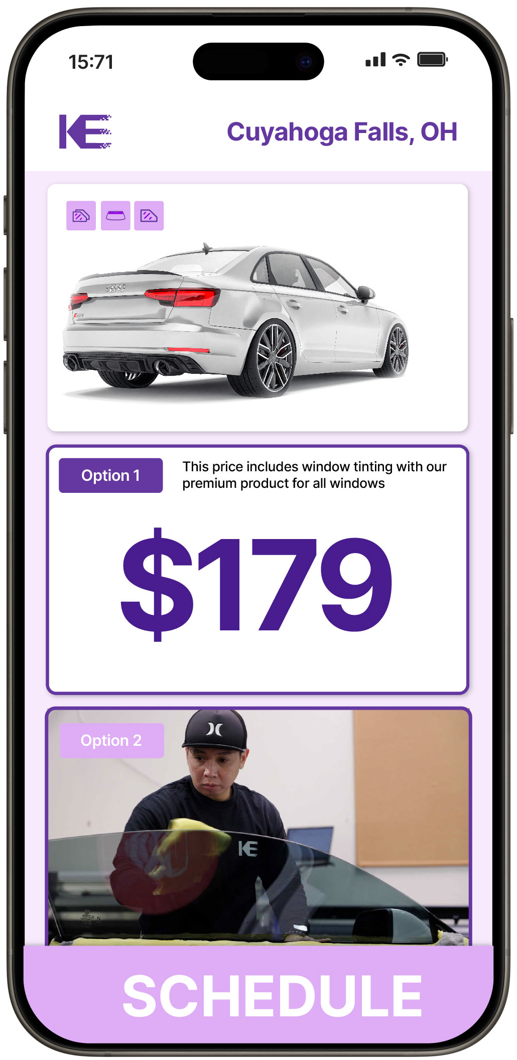 View Affordable Car Window Tinting Prices in Cuyahoga Falls, Ohio