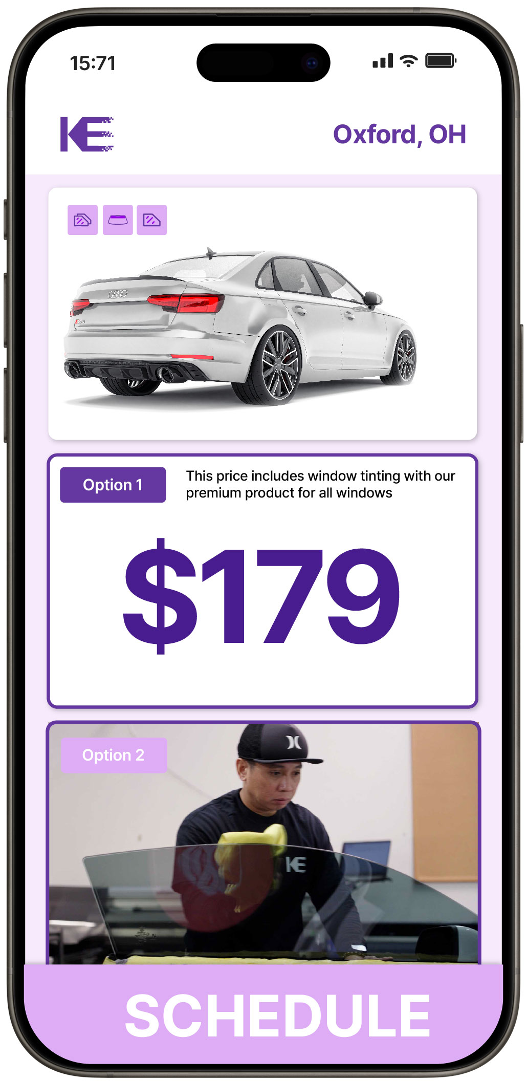 View Reasonable Car Window Tinting Prices in Oxford, Ohio