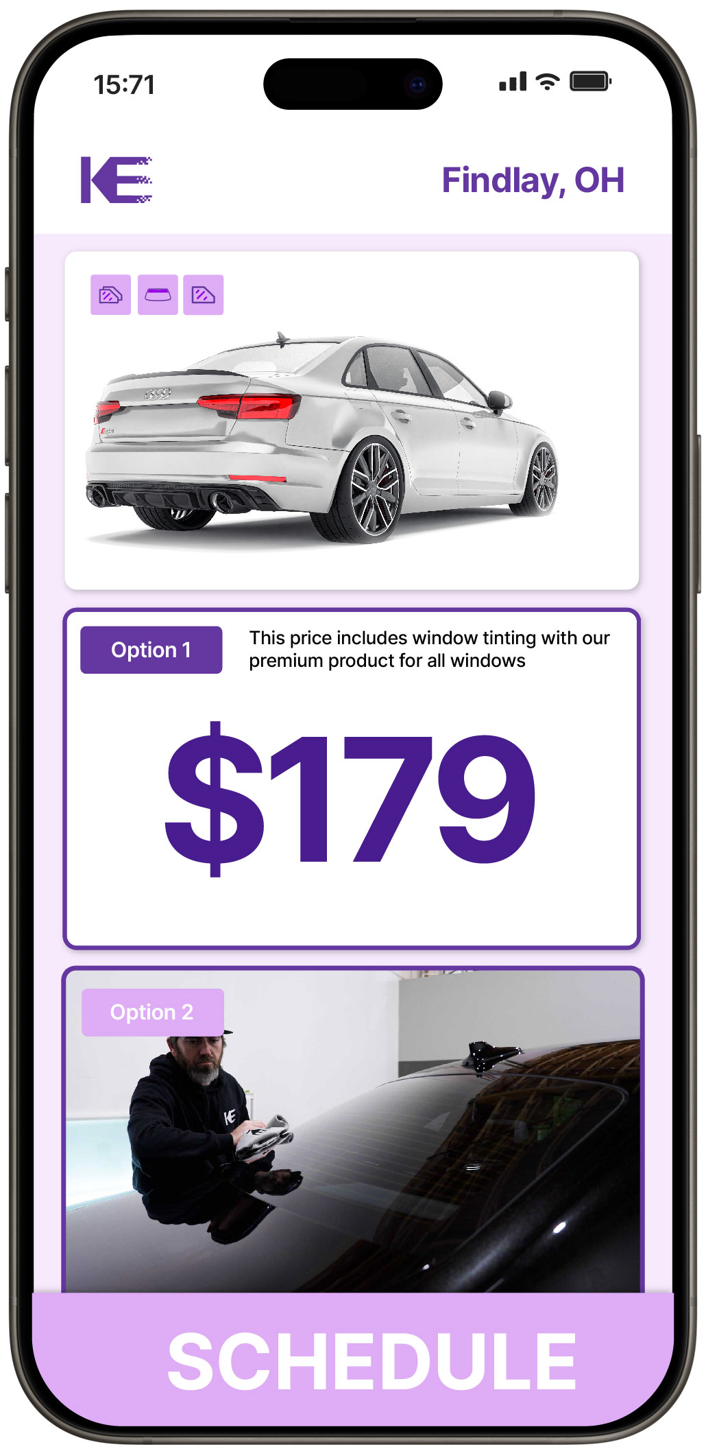 View Competitive Car Window Tinting Prices in Findlay, Ohio