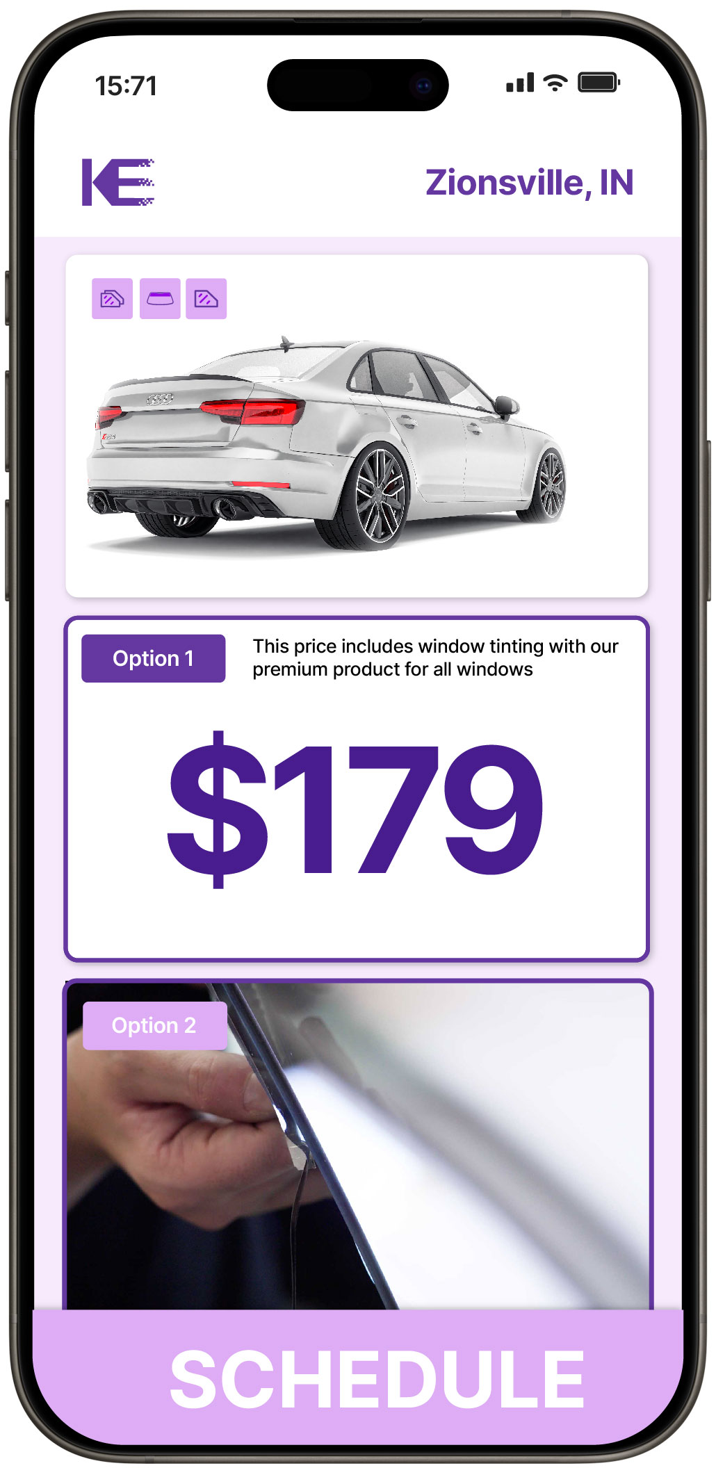 View Reasonable Car Window Tinting Prices in Zionsville, Indiana