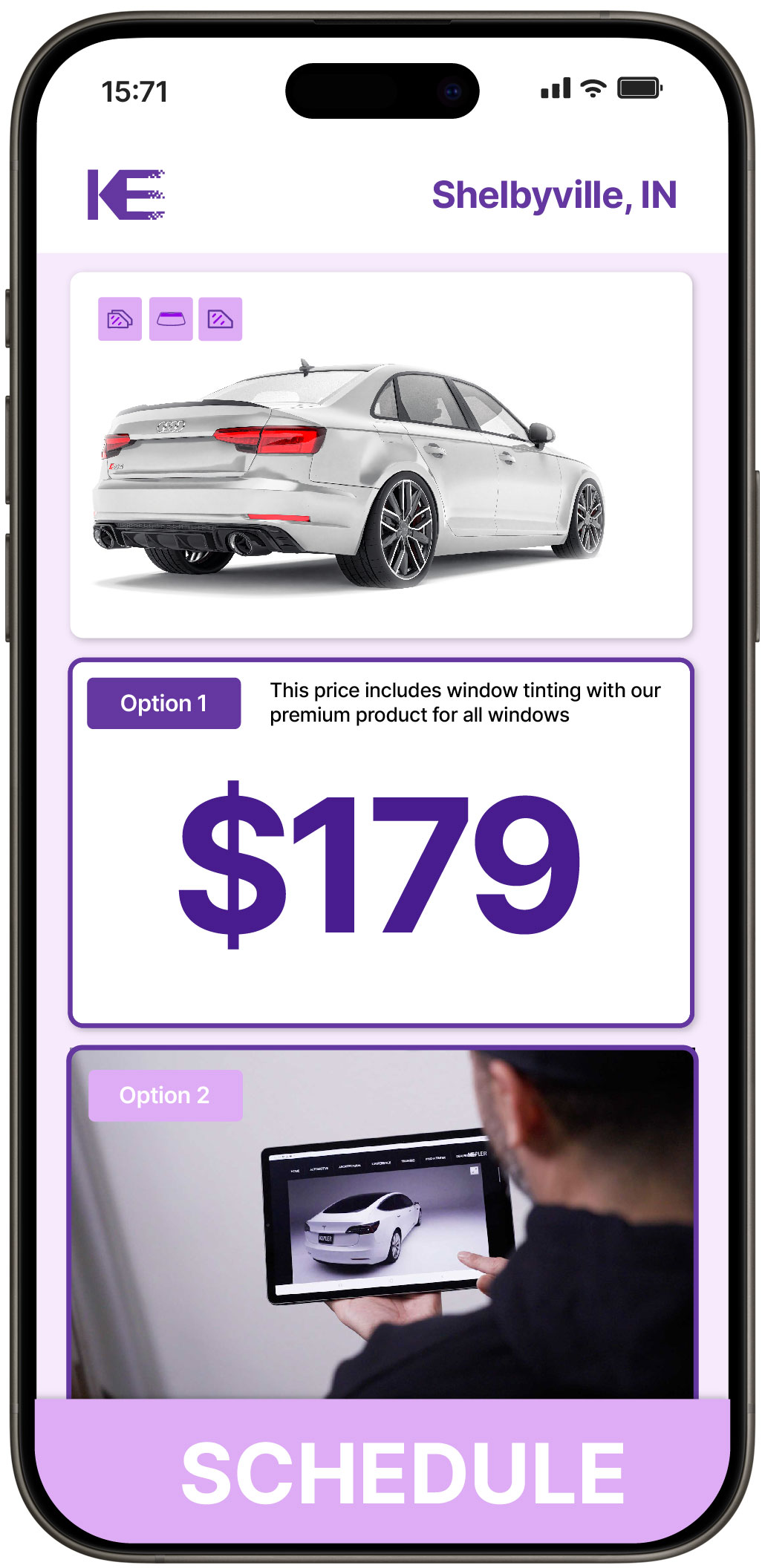 View Affordable Car Window Tinting Prices in Shelbyville, Indiana