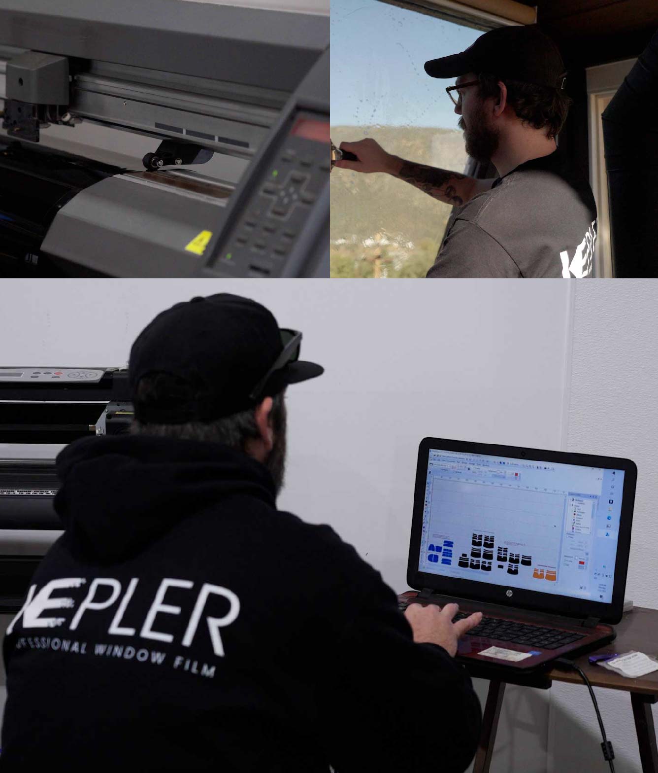 Ceramic Window Tinting Expert Cutting Film in Fargo, North Dakota