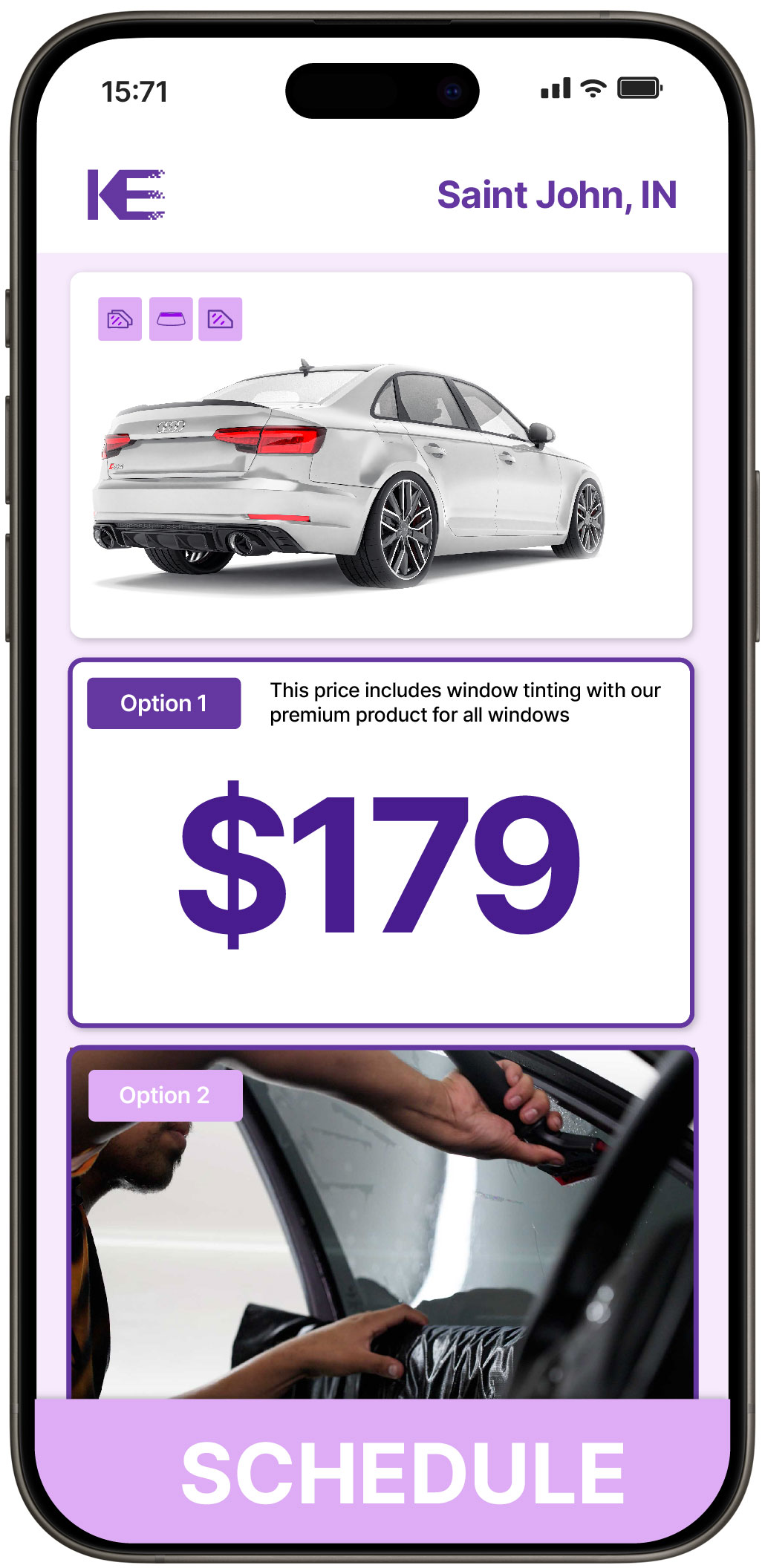 View Affordable Car Window Tinting Prices in Saint John, Indiana