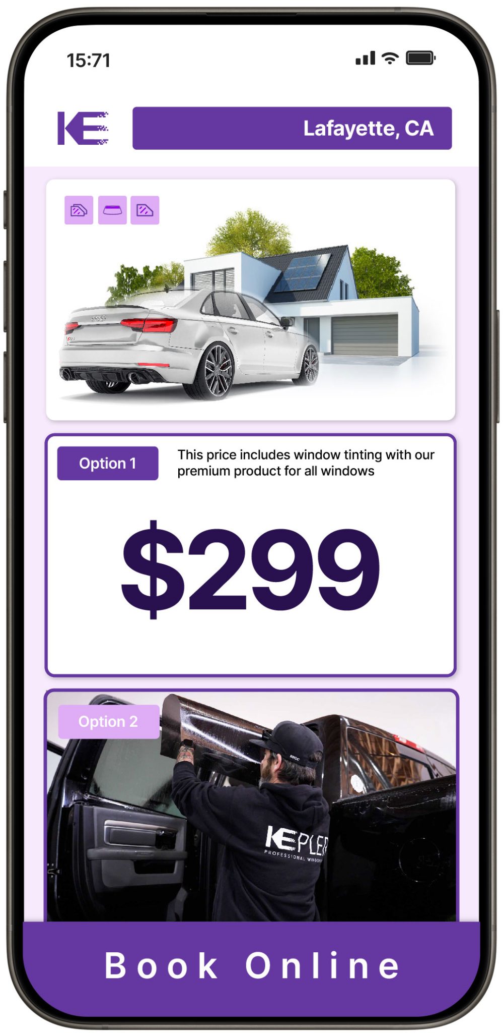 View Competitive Window Tinting Prices in Lafayette, California