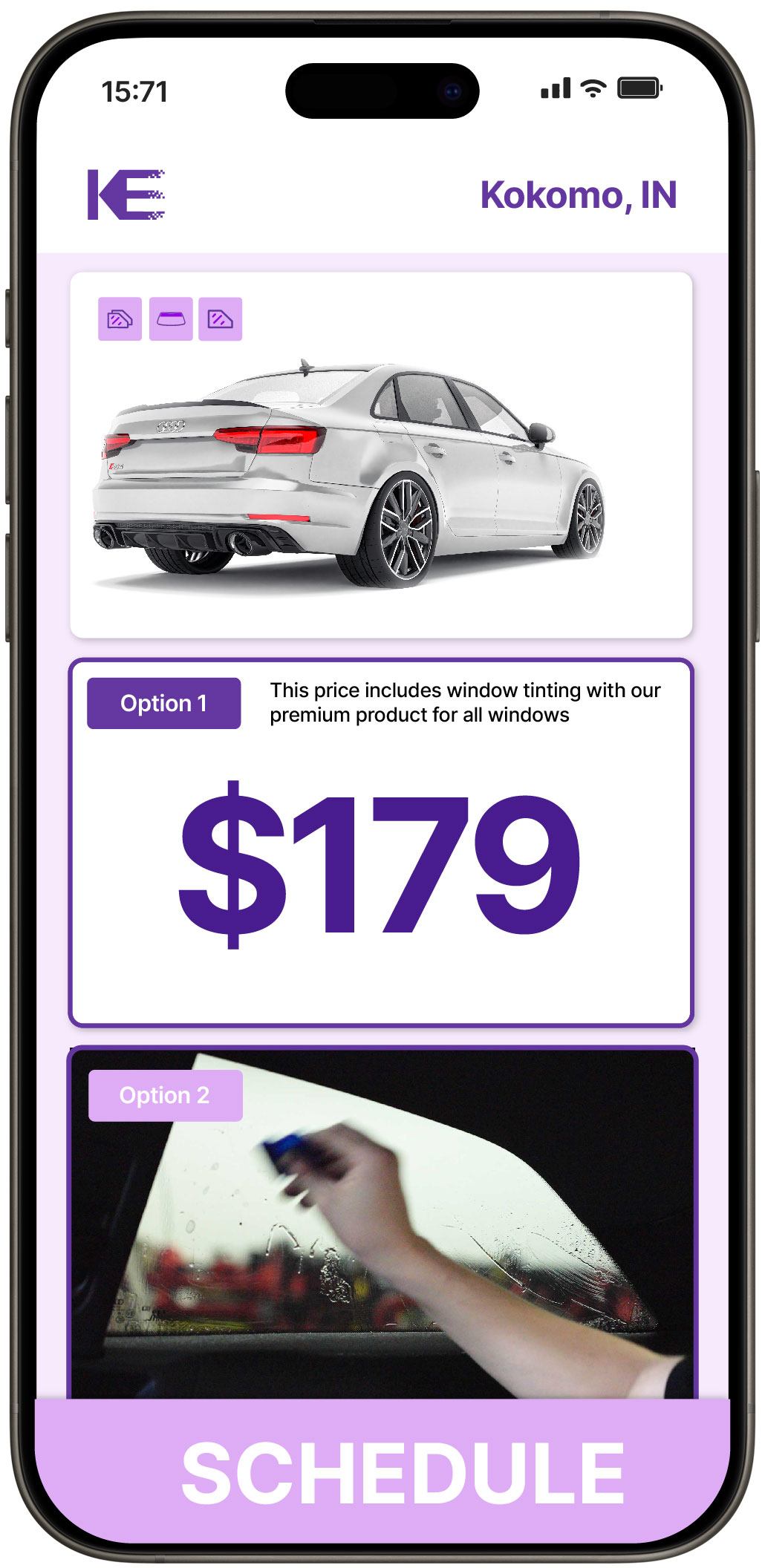 View Competitive Car Window Tinting Prices in Kokomo, Indiana