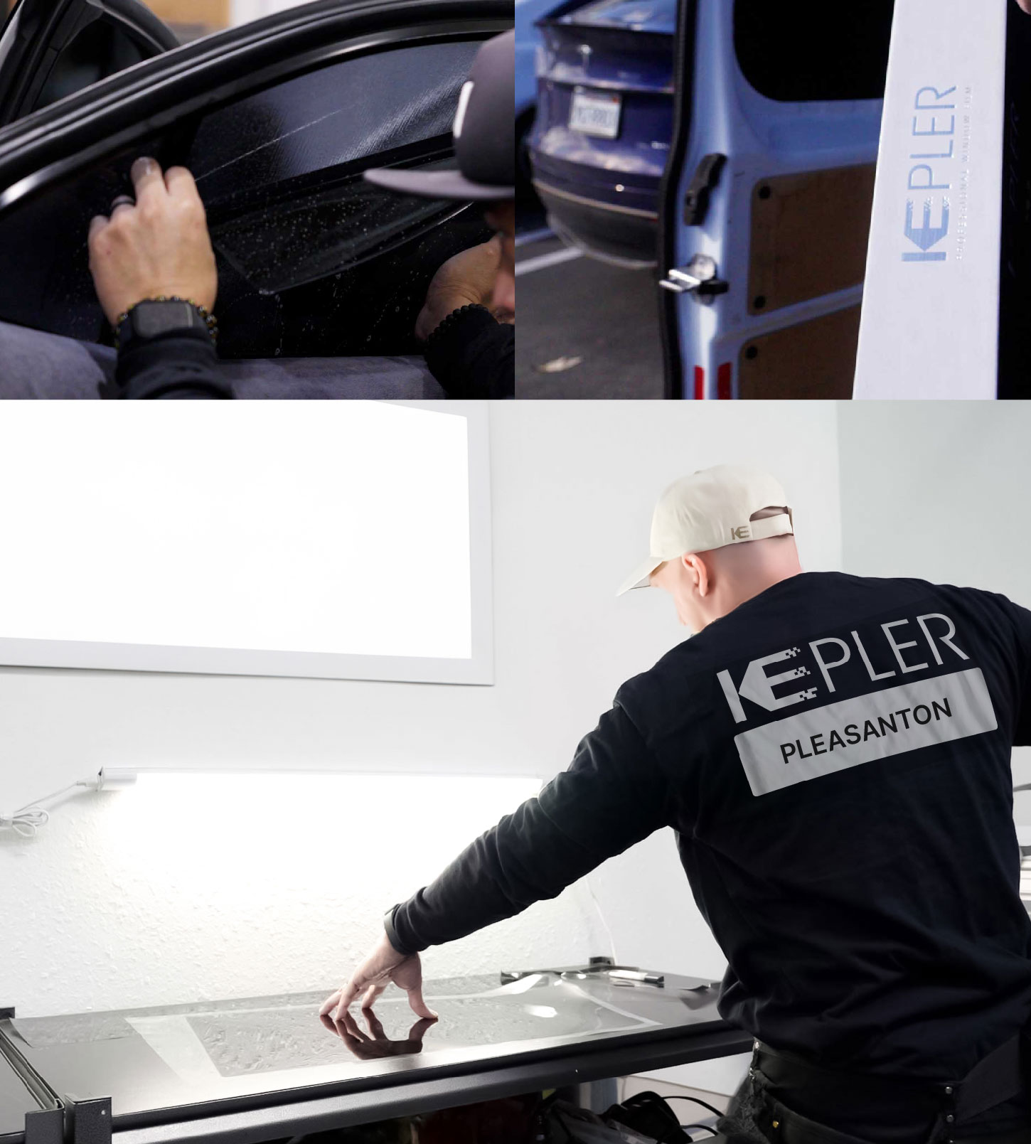 Window Tinting Specialist Cutting Film in Pleasanton, California