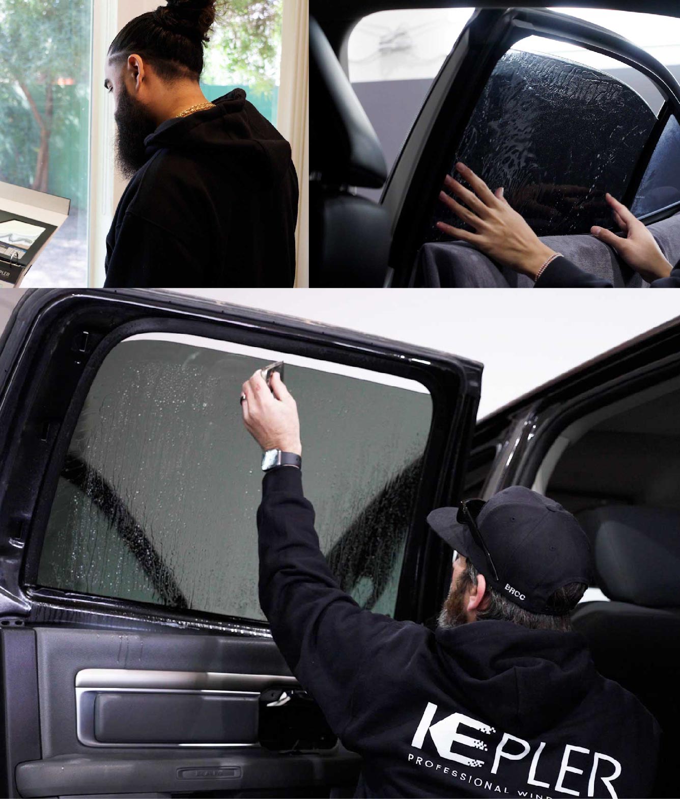 Kepler Window Tinting Specialists at Work in San Leandro, California