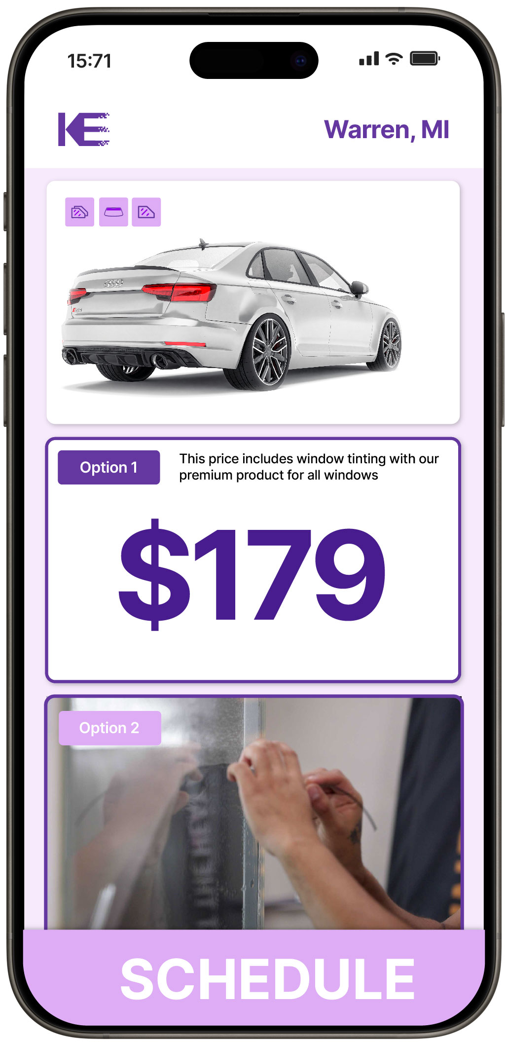 View Competitive Car Window Tinting Prices in Warren, Michigan