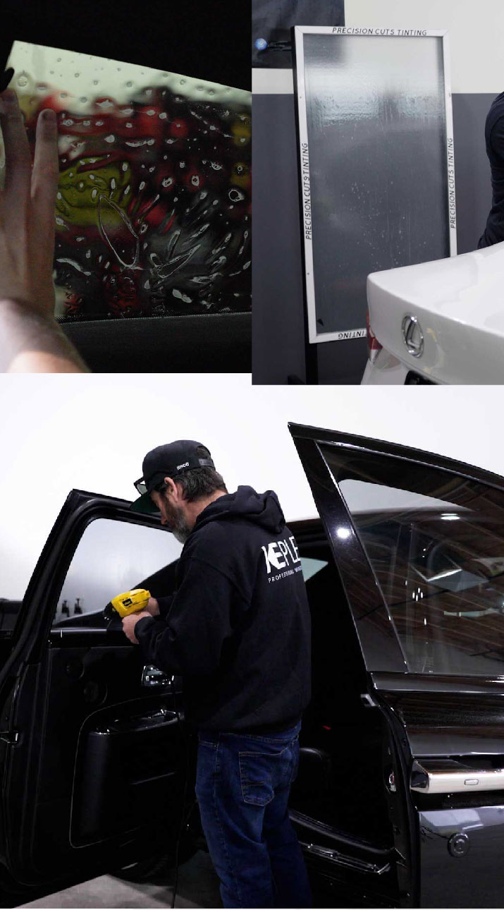 Kepler Installer Tinting a Rolls Royce in Canton, Michigan