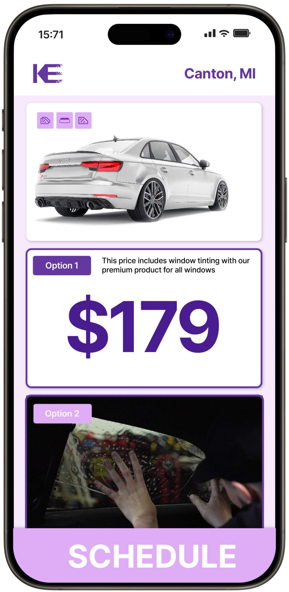 View Reasonable Car Window Tinting Rates in Canton, Michigan