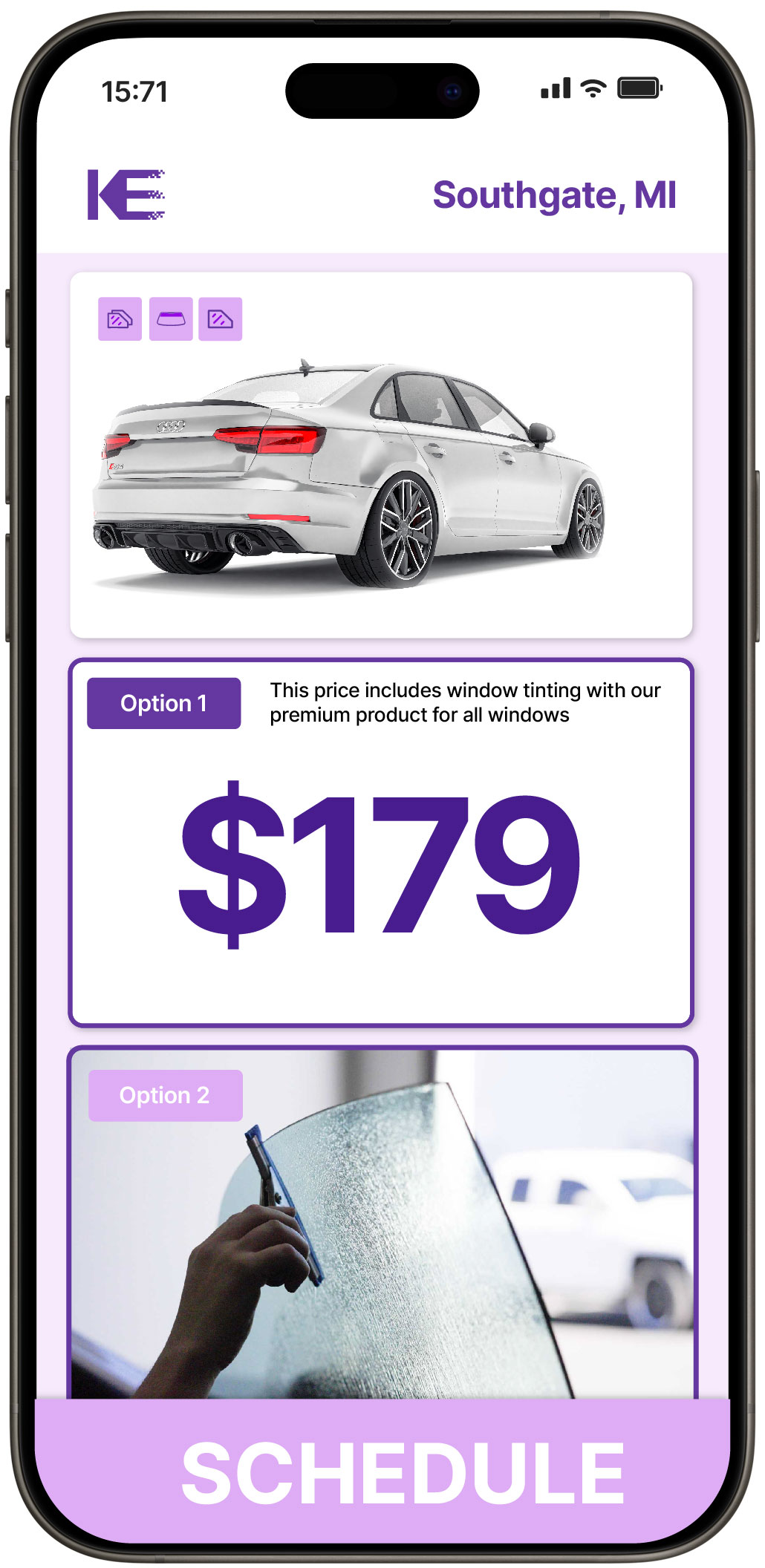 View Competitive Car Window Tinting Prices in Southgate, Michigan