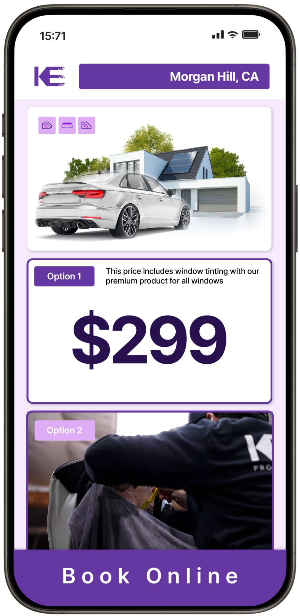 View Competitive Window Tinting Prices in Morgan Hill, California
