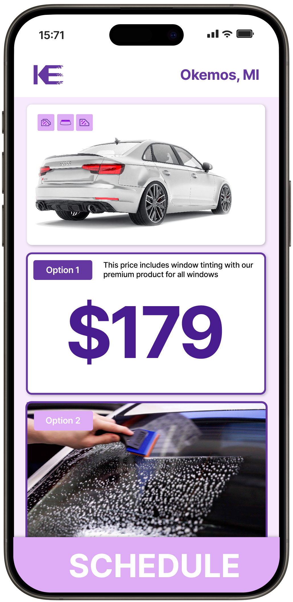 View Reasonable Car Window Tinting Prices in Okemos, Michigan