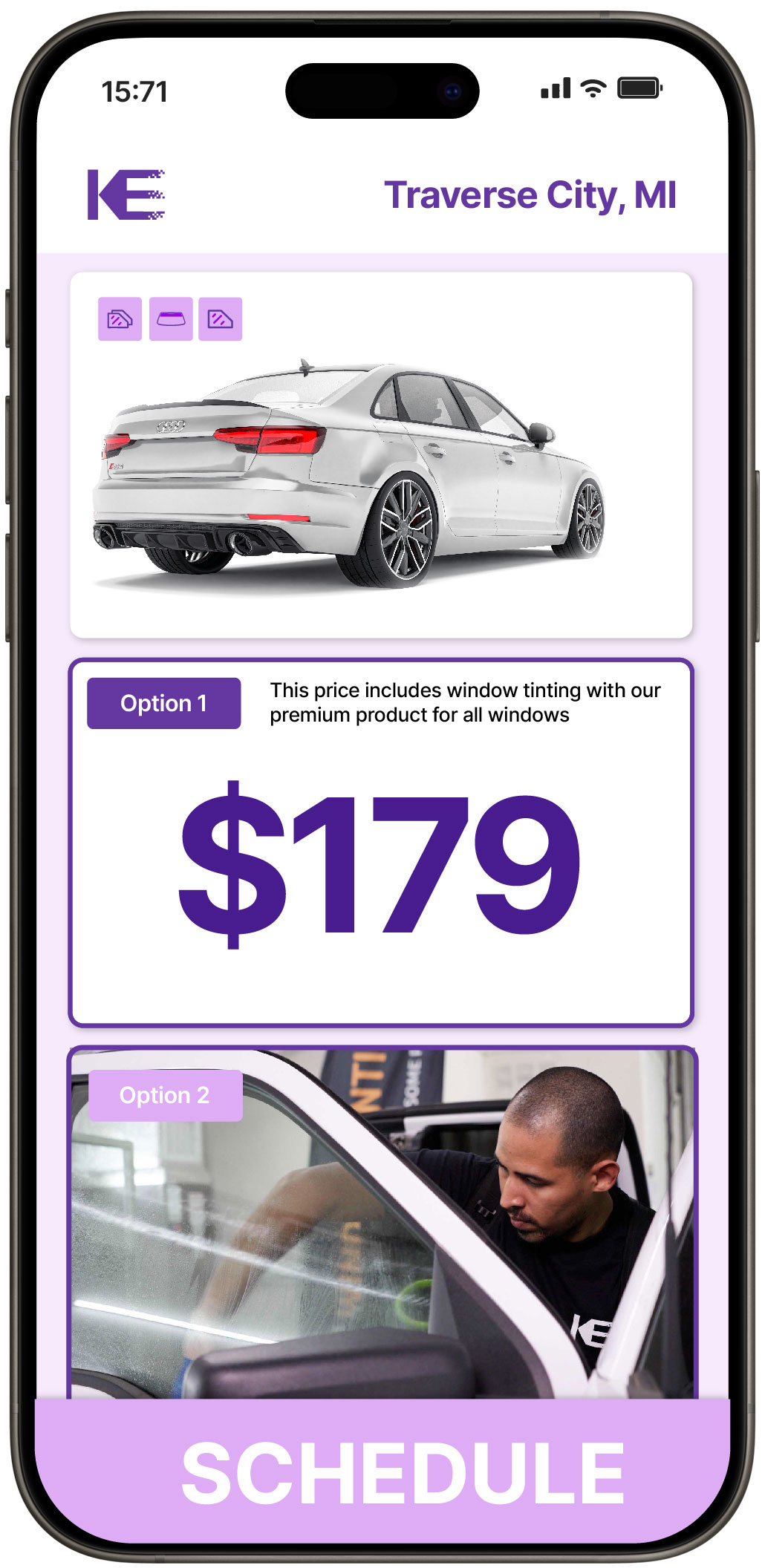 View Affordable Car Window Tinting Prices in Traverse City, Michigan