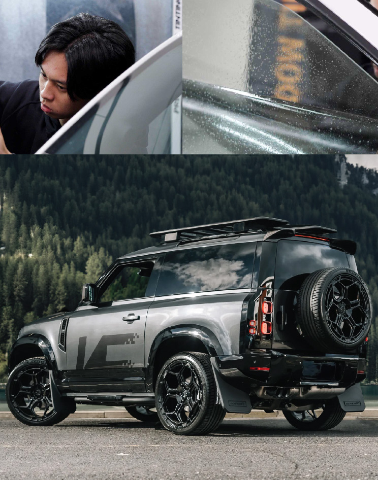 Ceramic Window Tinting Expert Cutting Film in East Peoria - Illinois