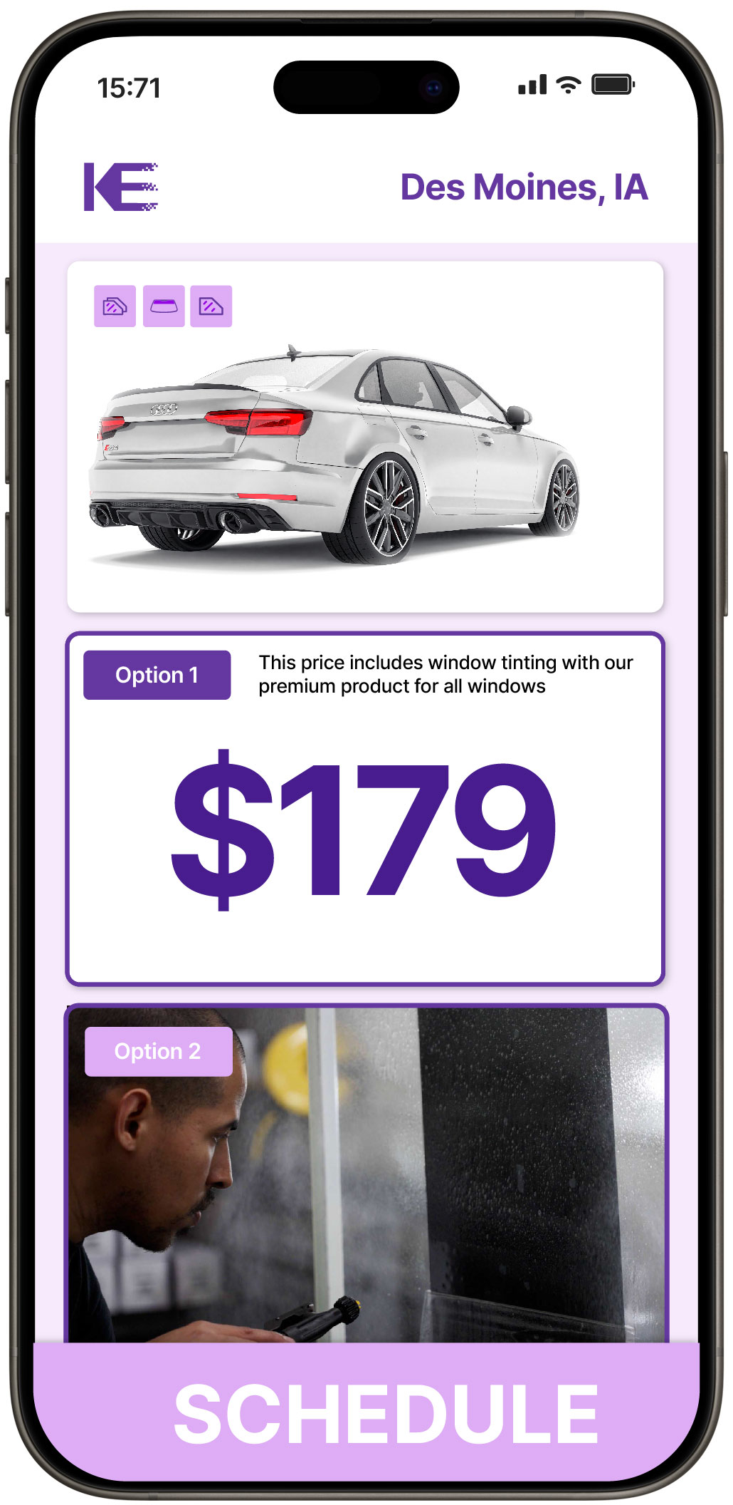 View Competitive Car Window Tinting Prices in Des Moines, Iowa