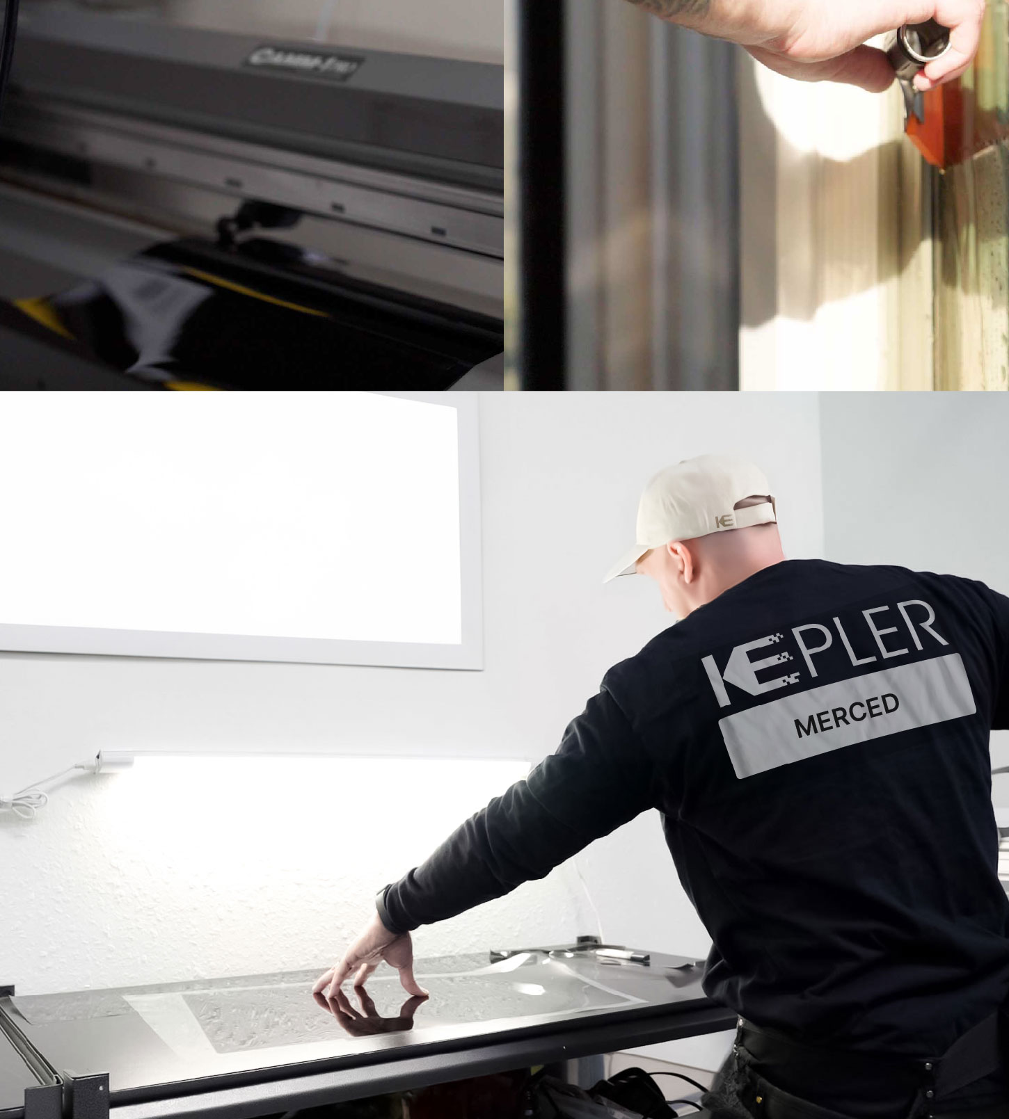 Window Tinting Specialist Cutting Film in Merced, California