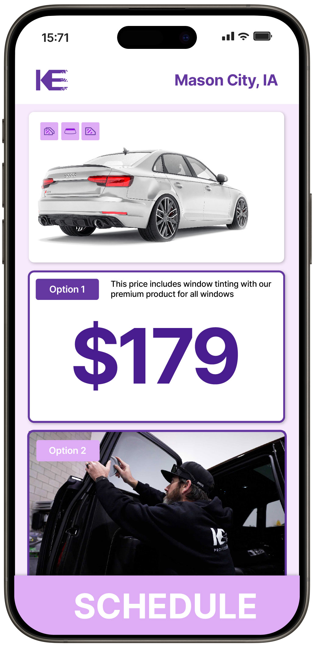 View Reasonable Car Window Tinting Prices in Mason City, Iowa