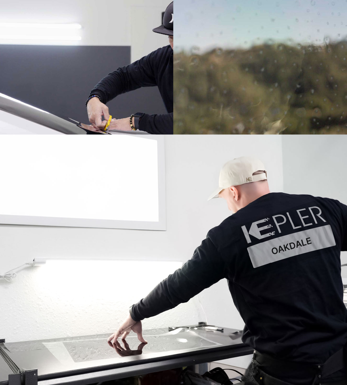 Window Tinting Specialist Cutting Film in Oakdale, California