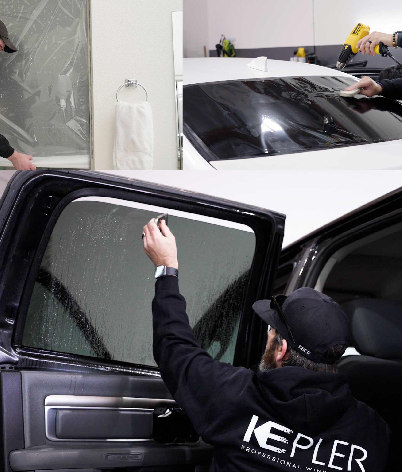 Kepler Window Tinting Specialists at Work in Clearlake, California