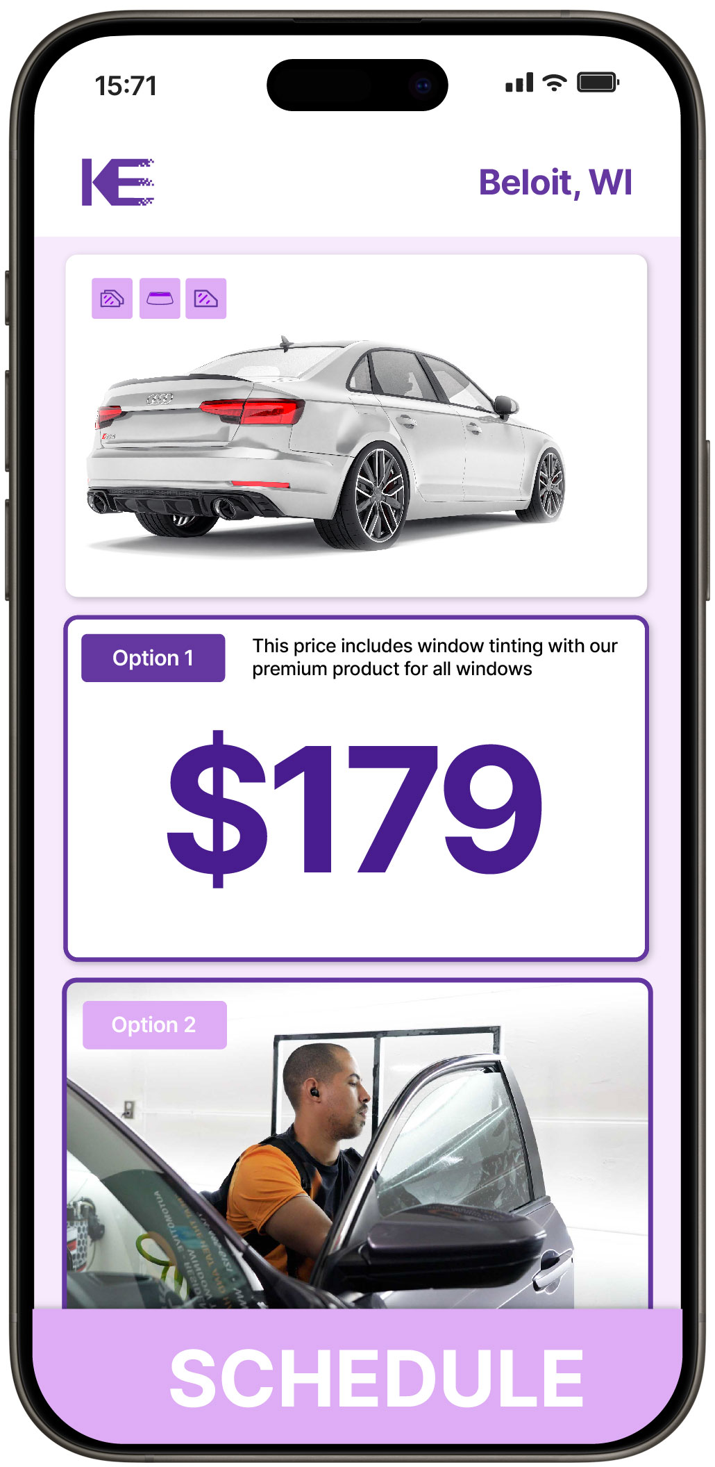 View Competitive Car Window Tinting Prices in Beloit, Wisconsin