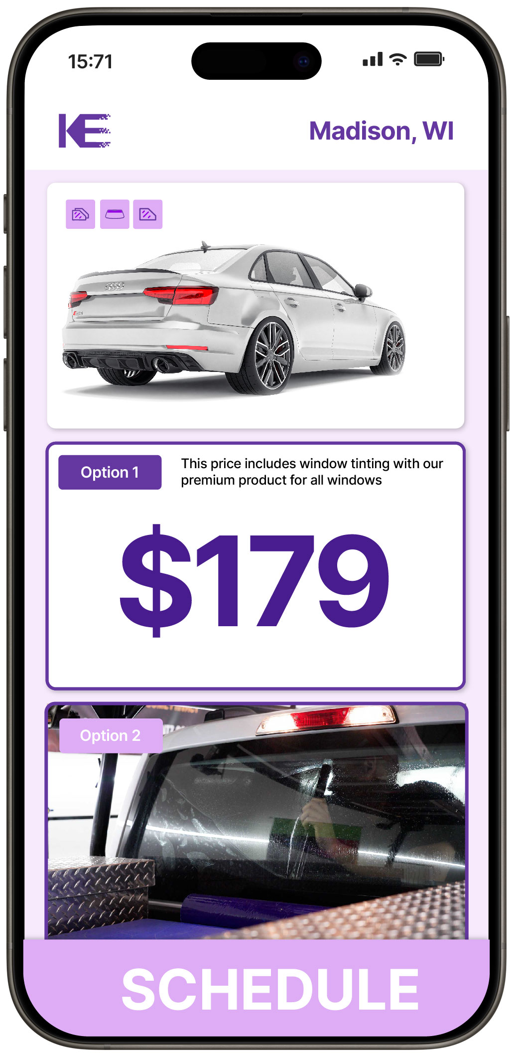 View Competitive Car Window Tinting Prices in Madison, Wisconsin