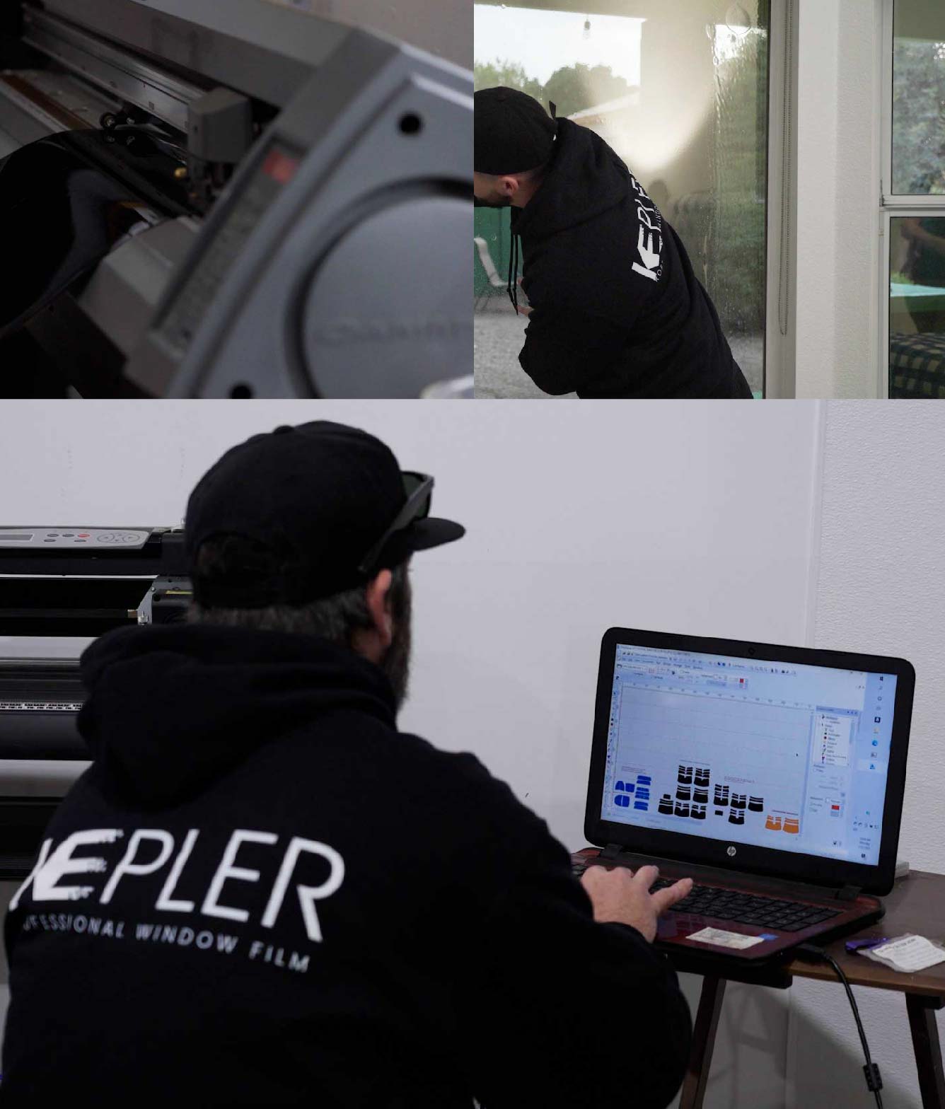 Ceramic Window Tinting Expert Cutting Film in Rolla, Missouri