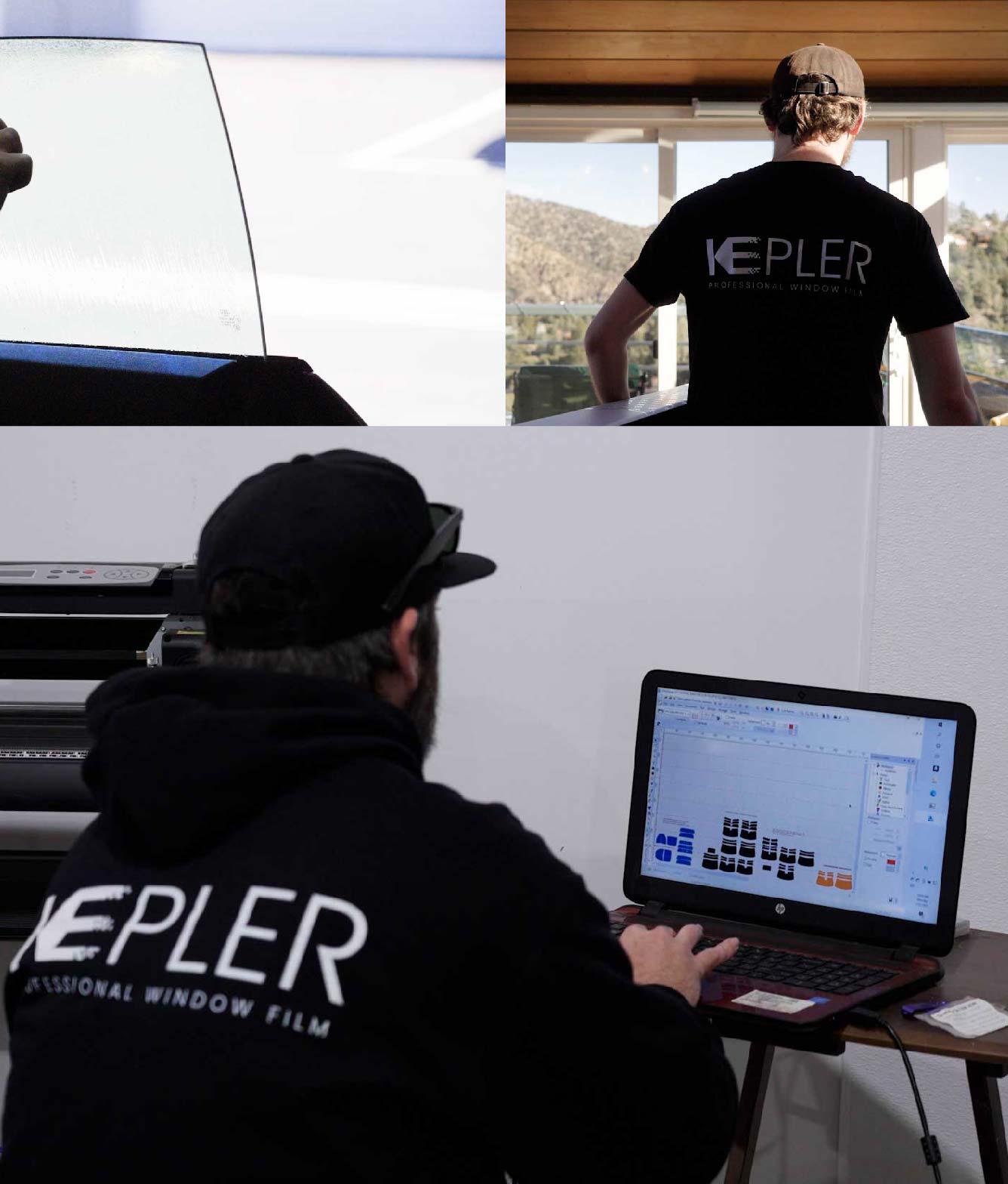 Ceramic Window Tinting Expert Cutting Film in Fort Leonard Wood, Missouri