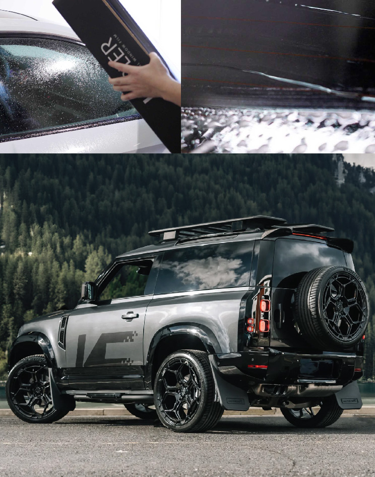 Ceramic Window Tinting Expert Cutting Film in Lawrence - Kansas