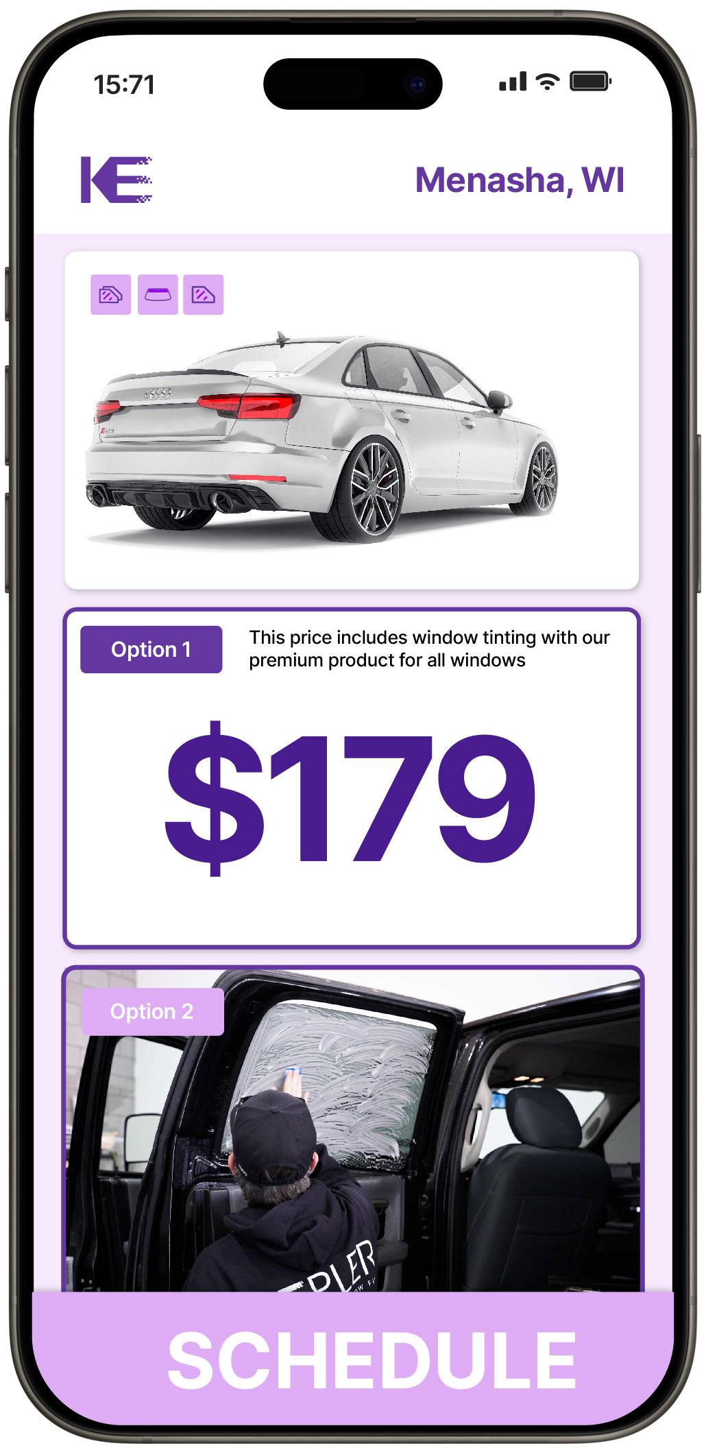 Car Window Tinting Menasha | Professional Tinting from $139