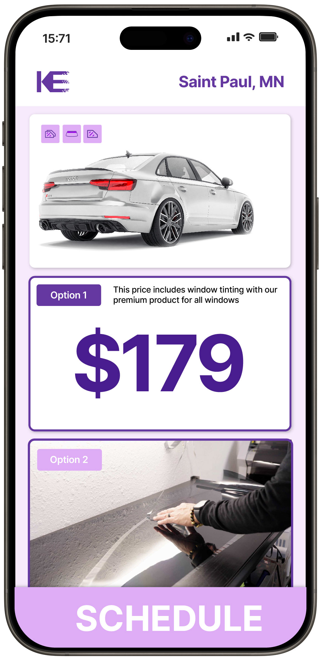 View Competitive Car Window Tinting Prices in Saint Paul, Minnesota