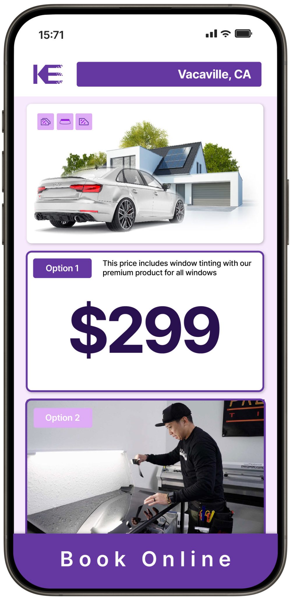 View Competitive Window Tinting Prices in Vacaville, California