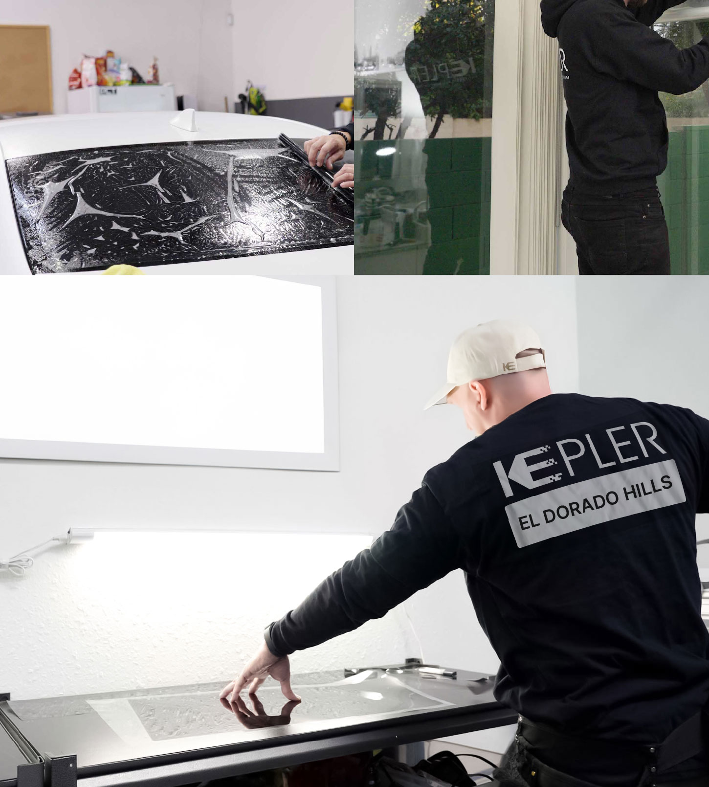 Window Tinting Specialist Cutting Film in El Dorado Hills, California