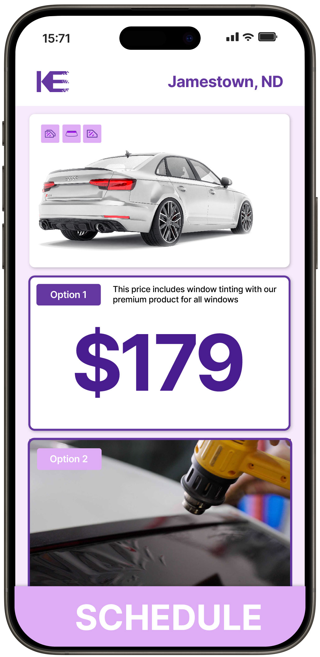 View Affordable Car Window Tinting Prices in Jamestown, North Dakota