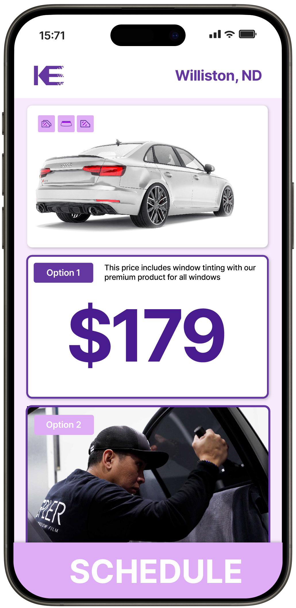 View Affordable Car Window Tinting Prices in Williston, North Dakota
