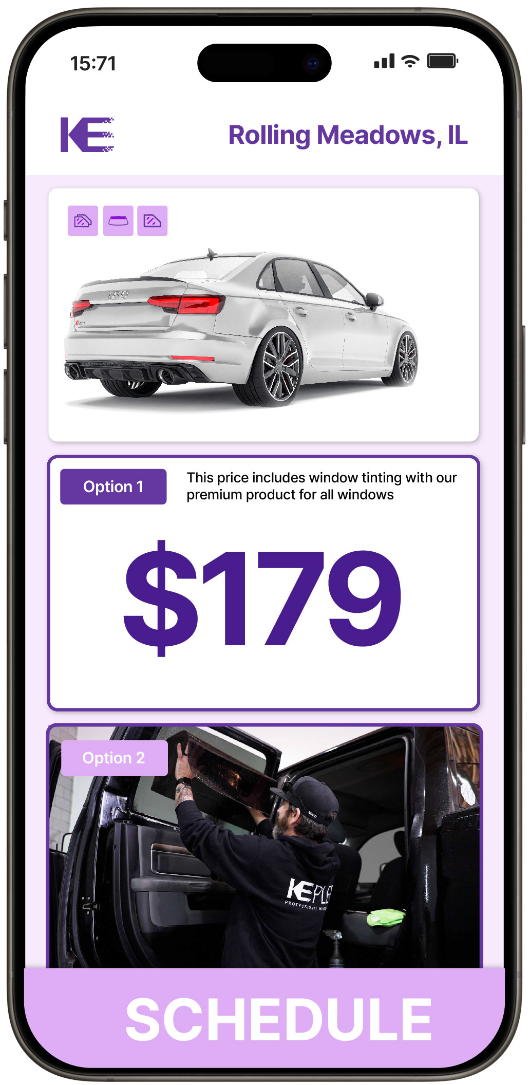 View Reasonable Car Window Tinting Prices in Rolling Meadows, Illinois