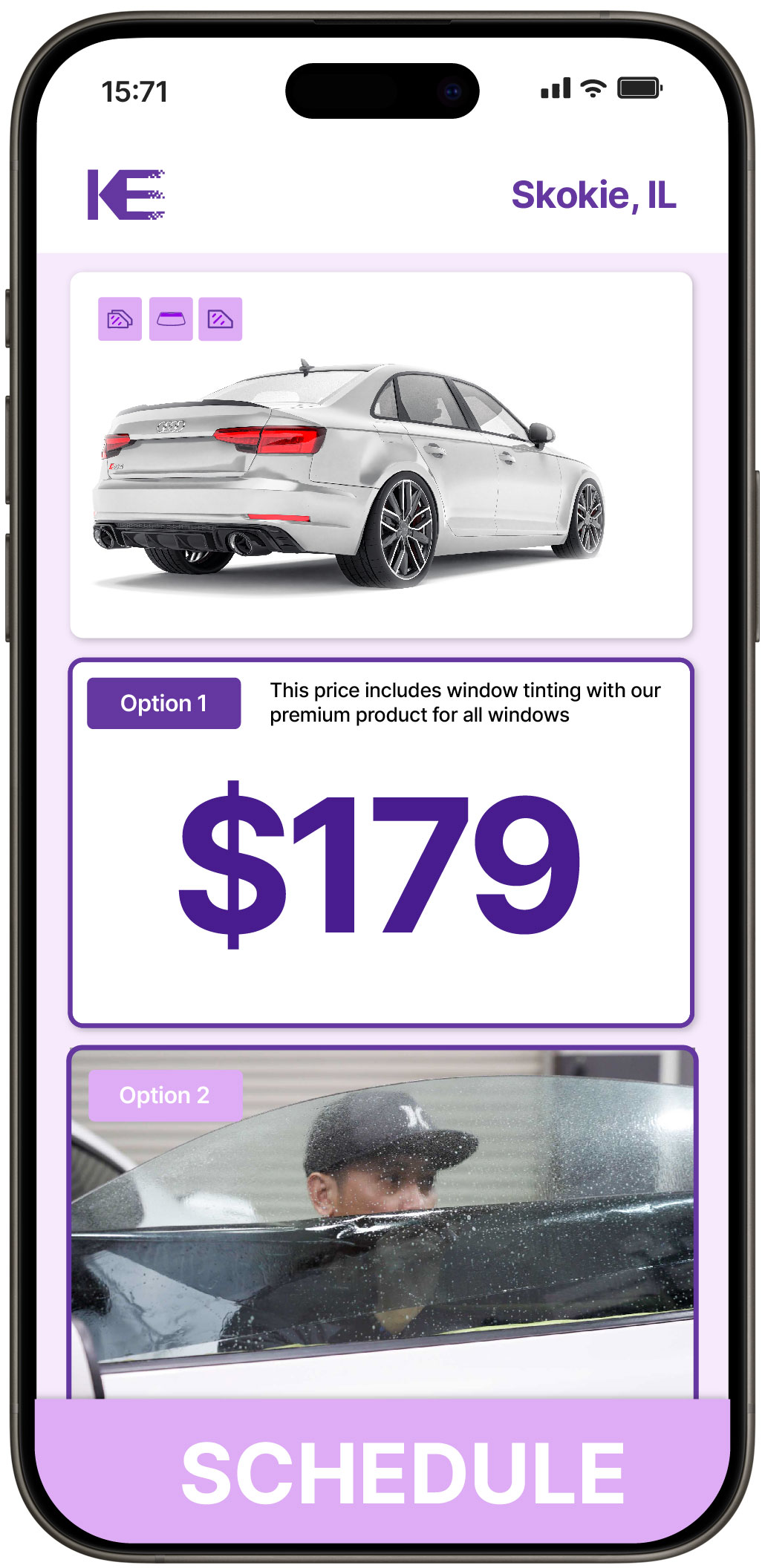 View Reasonable Car Window Tinting Prices in Skokie, Illinois