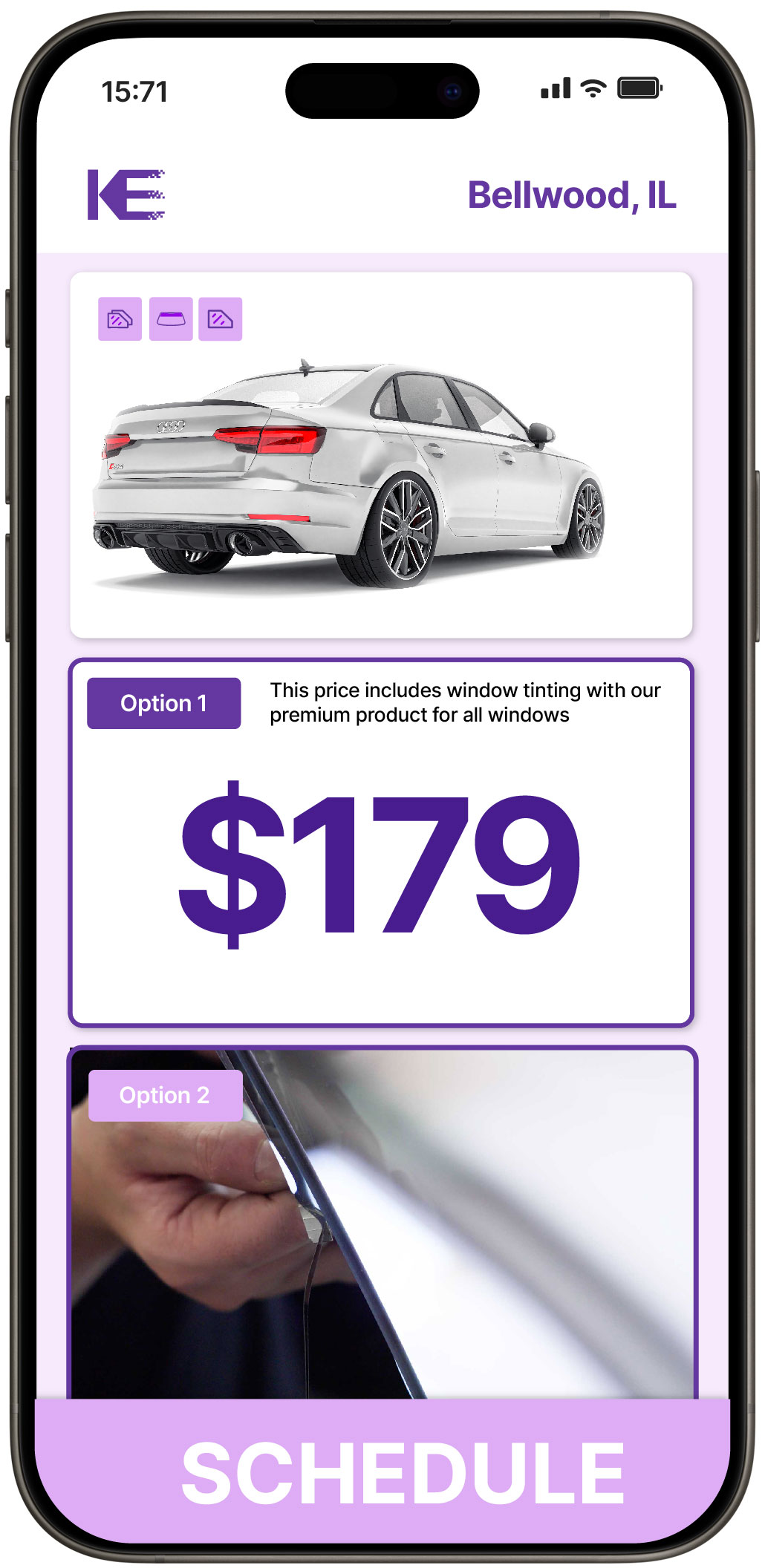 View Competitive Car Window Tinting Prices in Bellwood, Illinois