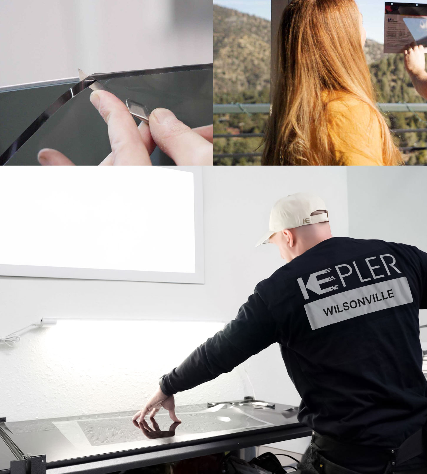 Window Tinting Specialist Cutting Film in Wilsonville, Oregon