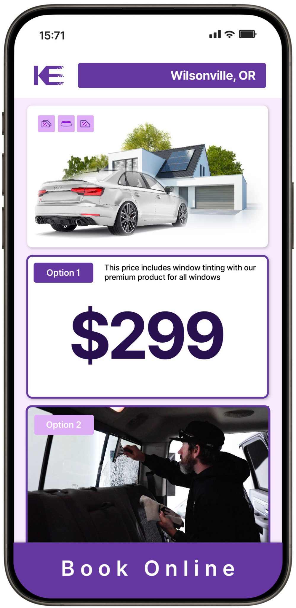 View Competitive Window Tinting Prices in Wilsonville, Oregon