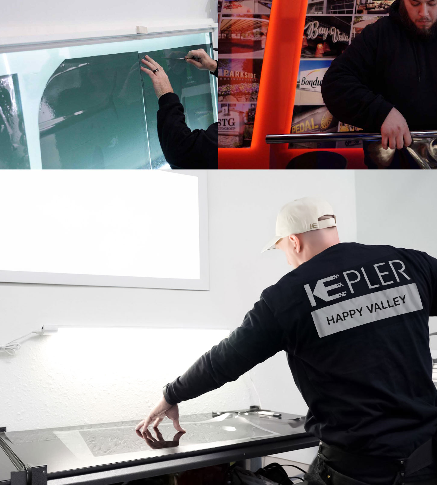 Window Tinting Specialist Cutting Film in Happy Valley, Oregon