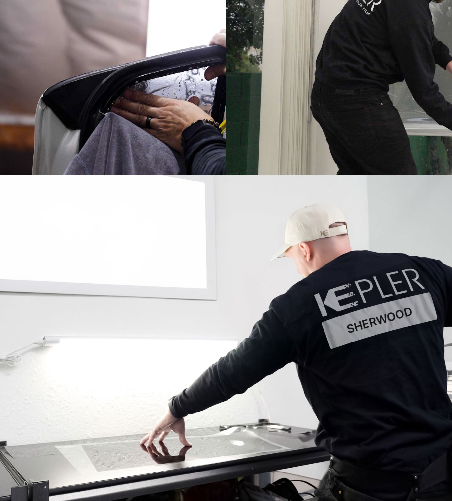 Window Tinting Specialist Cutting Film in Sherwood, Oregon