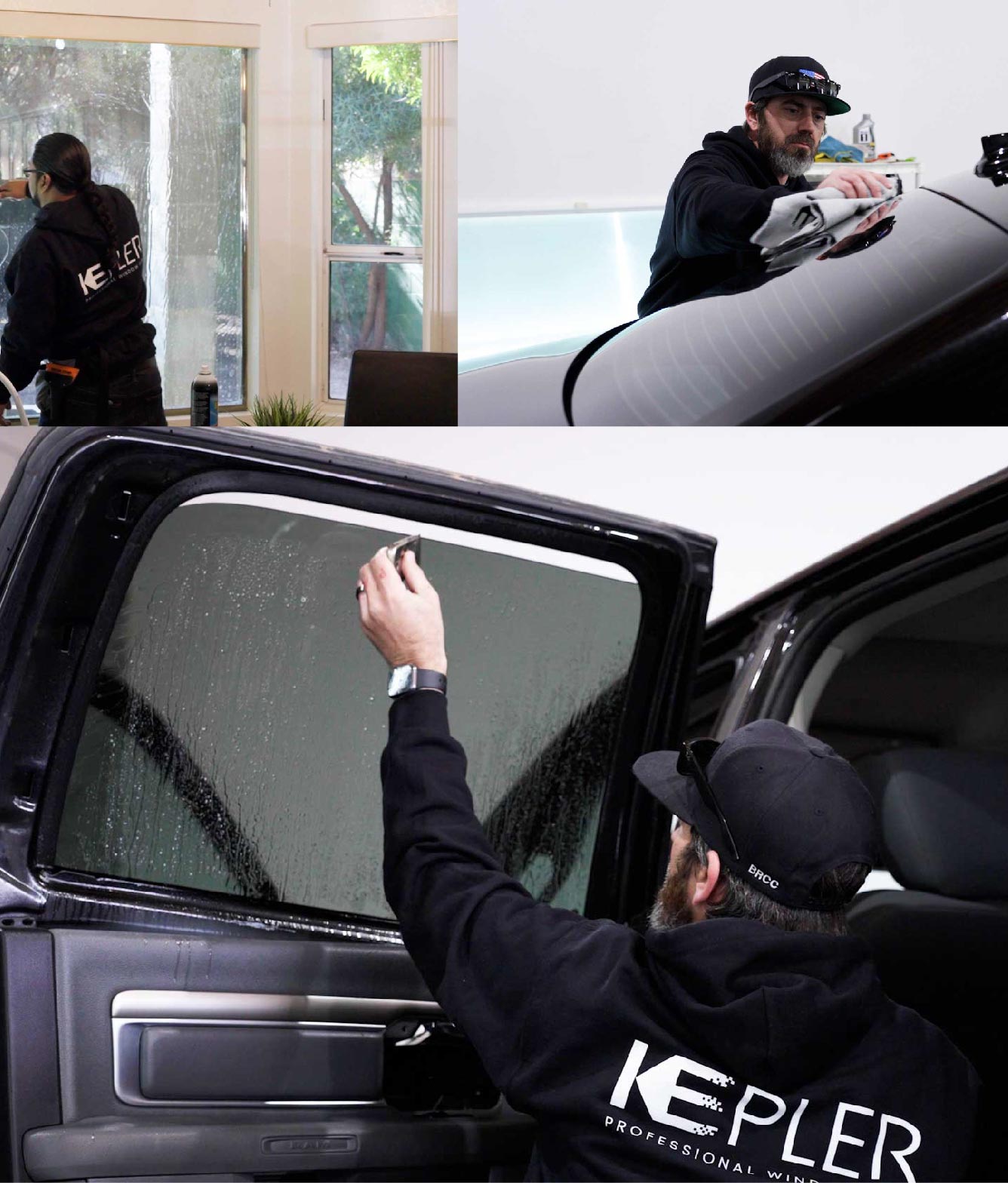 Kepler Window Tinting Specialists at Work in Keizer, Oregon