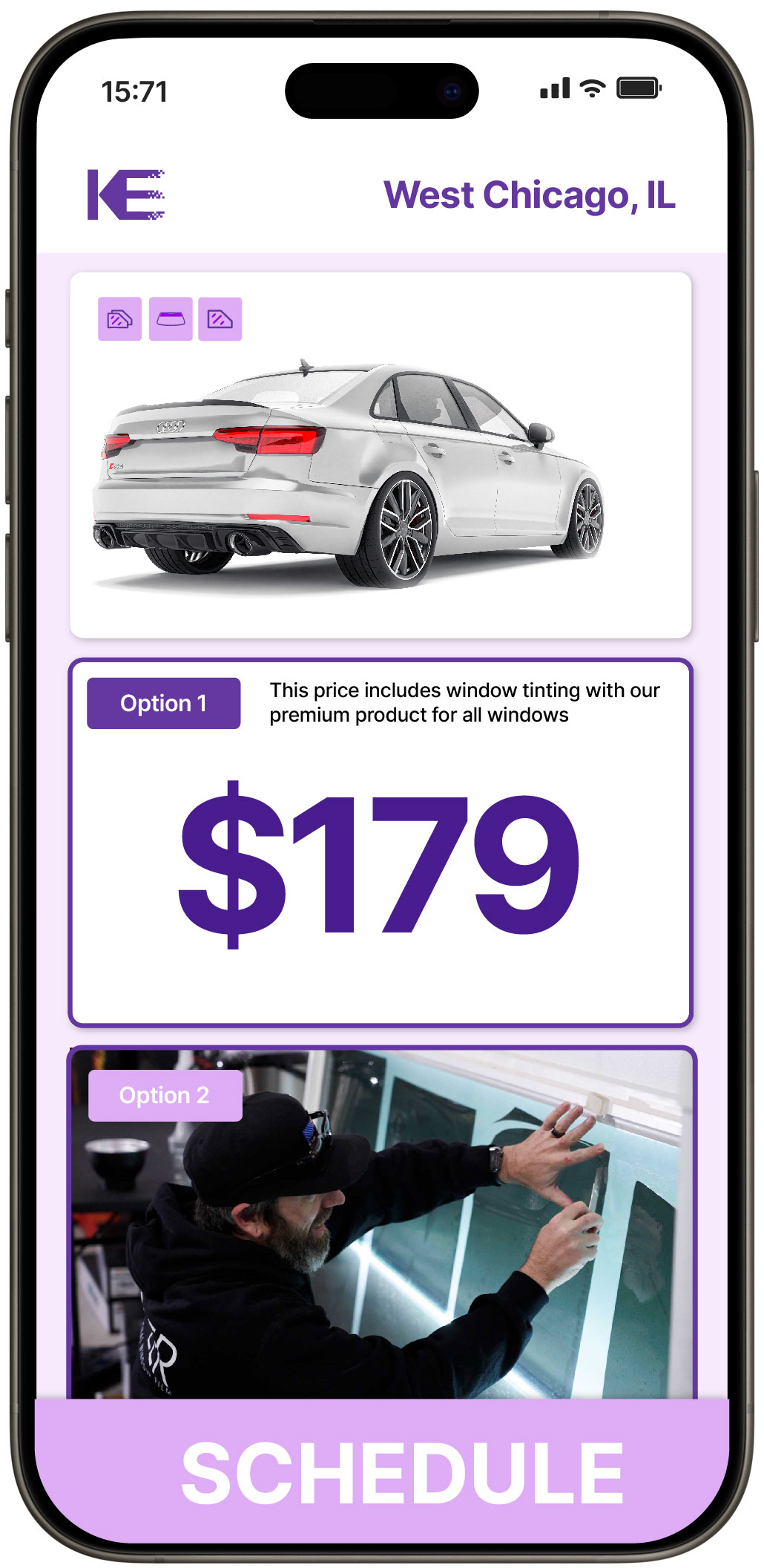 View Reasonable Car Window Tinting Prices in West Chicago, Illinois