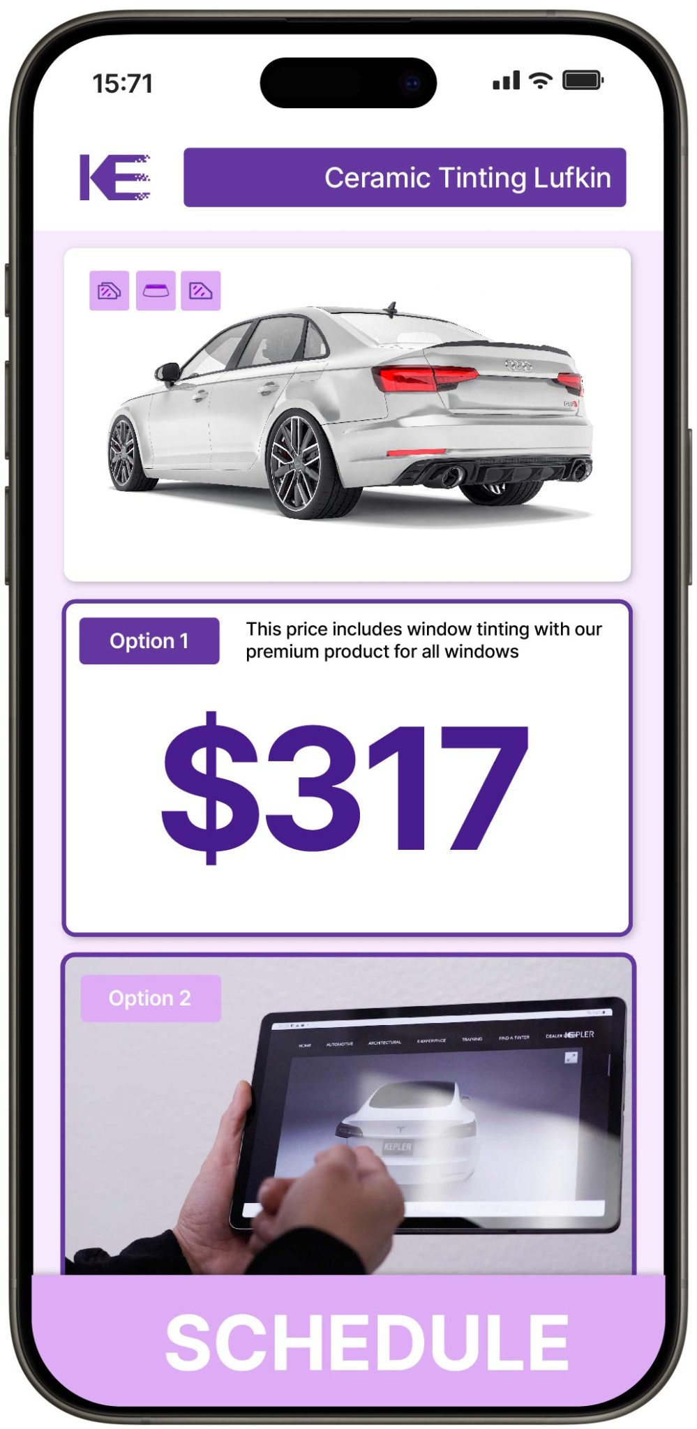 View Competitive Ceramic Window Tinting Prices in Lufkin, Texas