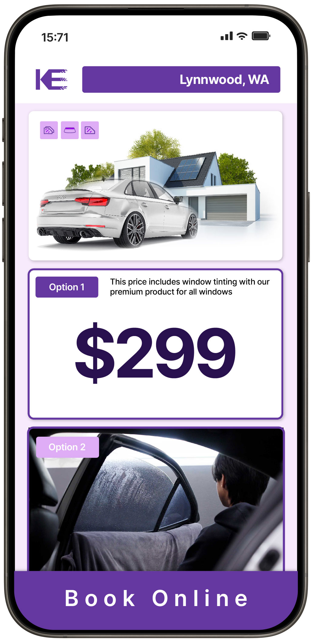 View Affordable Tesla Window Tinting Costs in Arlington, Washington