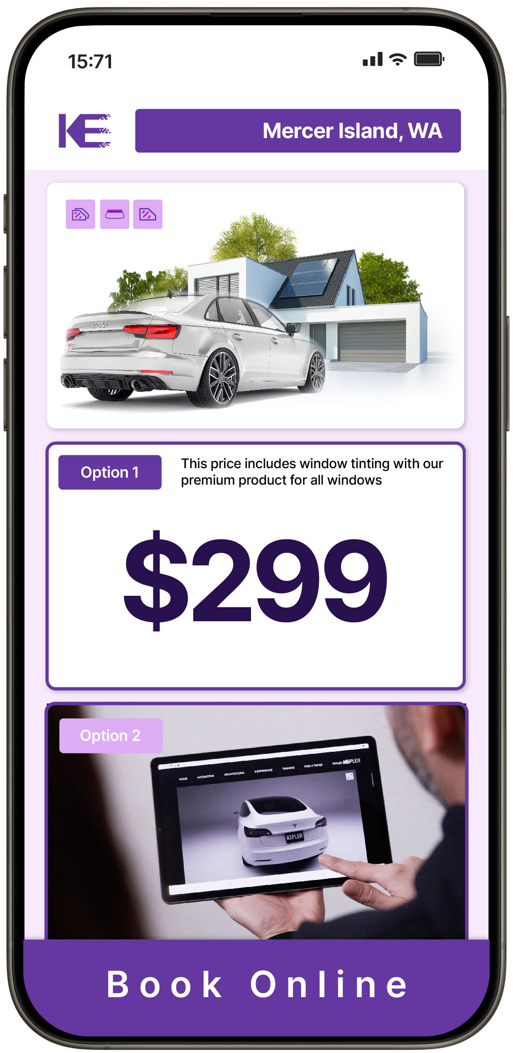 View Affordable Tesla Window Tinting Prices in Lake Stevens, Washington